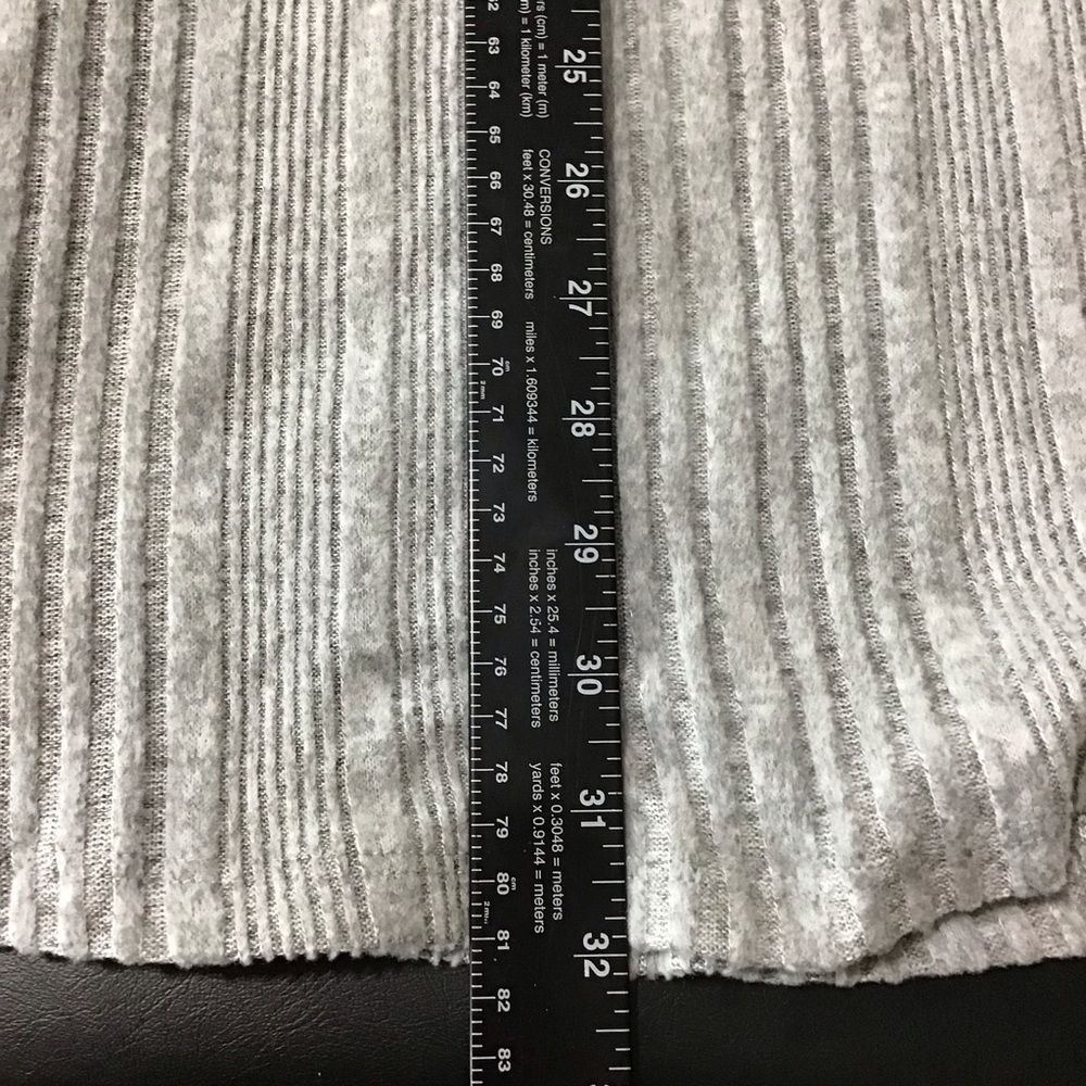 GB Gianni Bini Gray Ribbed Skater Circle Dress M - Picture 7 of 9